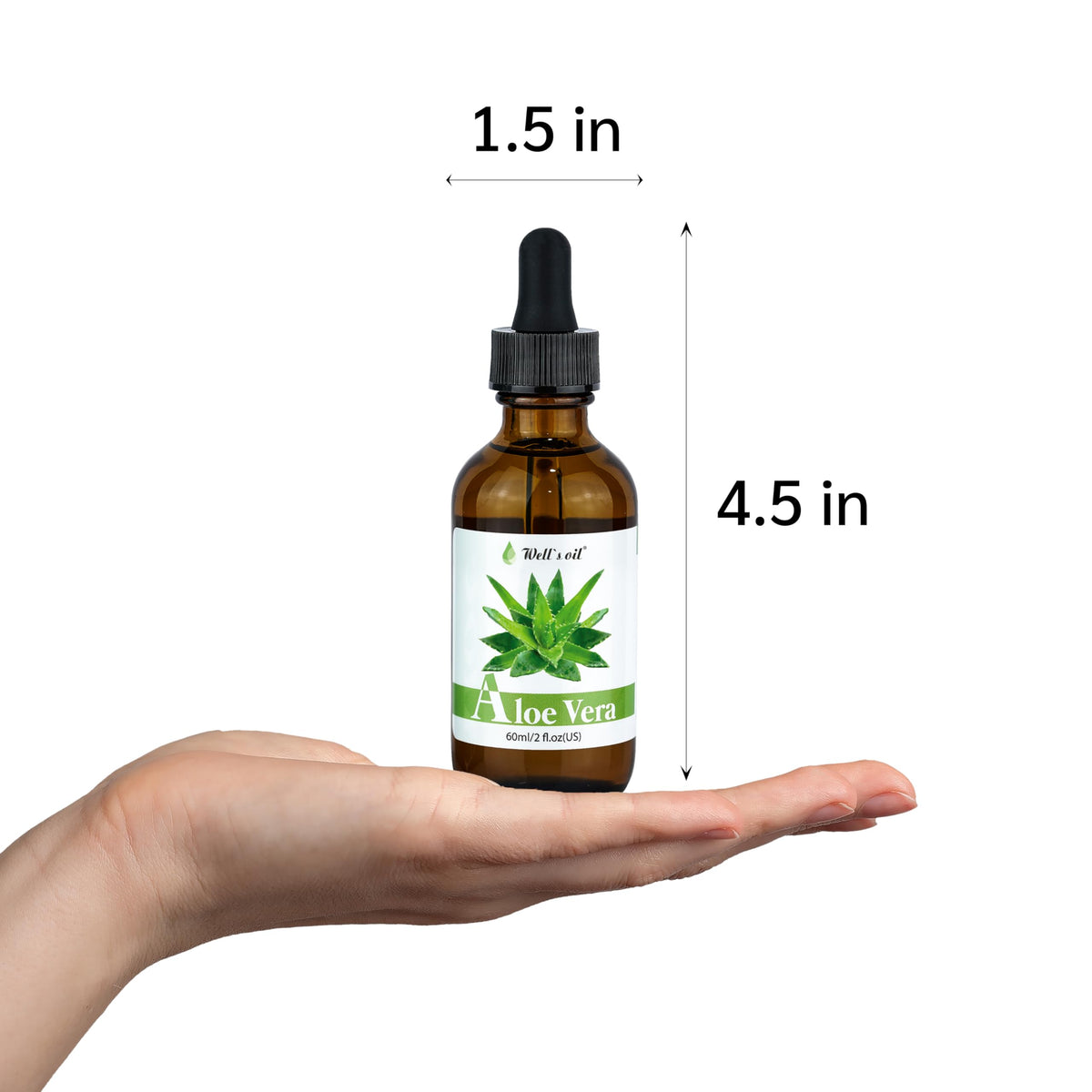 Well's Oil aloe vera oil pouring texture close-up illustrating lightweight absorption