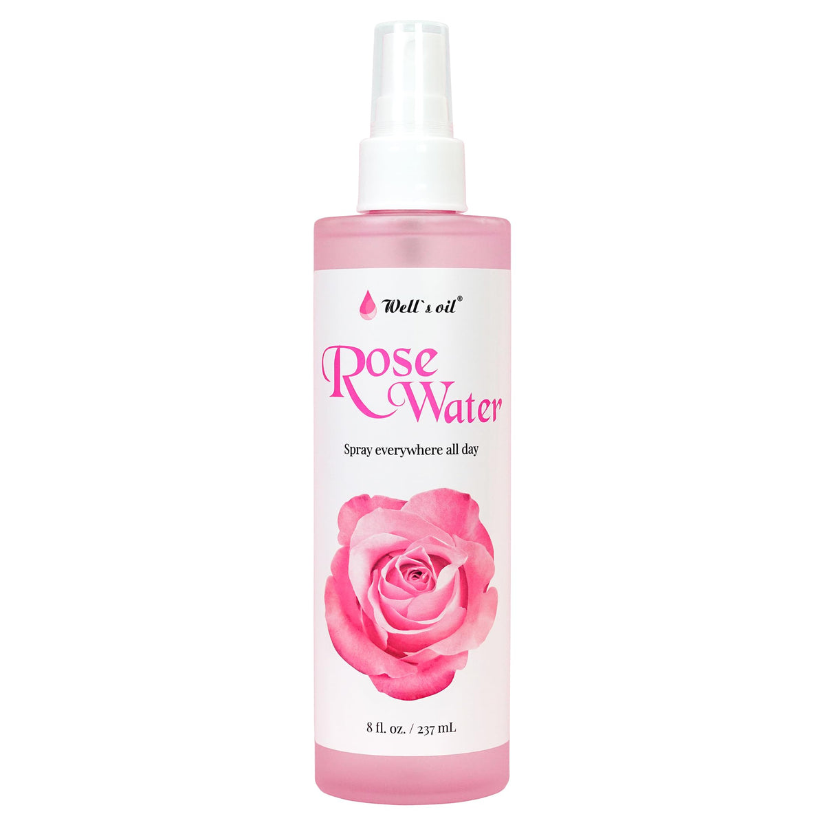 Well's Oil bottle on bathroom shelf in a lifestyle setting suggesting routine use