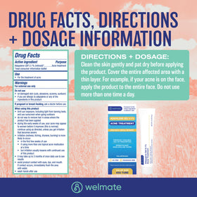 WELMATE tube beside ruler showing 1.6 oz size and extended 180-day supply benefit