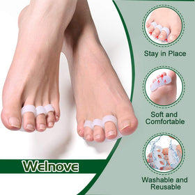 Welnove crests beside a coin to show scale and easy portability benefit