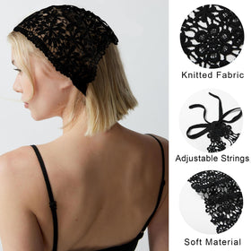 WELROG model tying headscarf outdoors, stays in place during activity