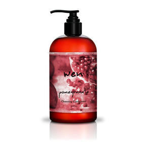 WEN by Chaz Dean front bottle view showing pomegranate cleansing conditioner benefit quick identification