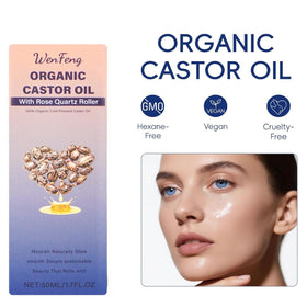 WenFeng label close-up revealing organic cold-pressed, hexane-free claim