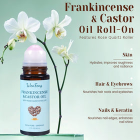 WenFeng rose quartz roller close-up for smooth massage benefit