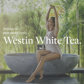 Westin lotion texture closeup showing smooth, fast absorbing cream