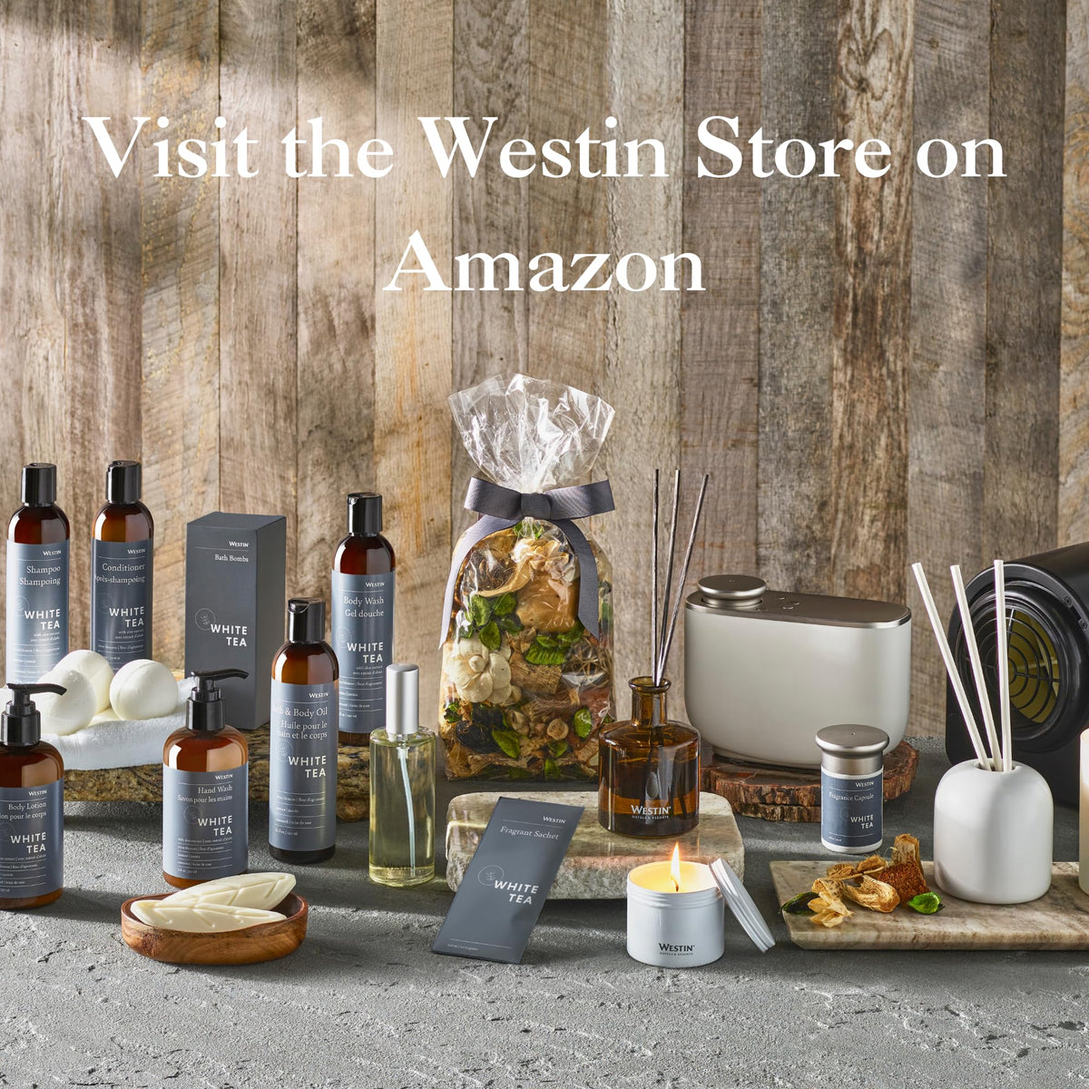 Westin white tea with aloe ingredient shot emphasizing soothing aloe benefit