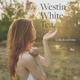 Westin white tea soap texture foam on hand highlighting gentle lather and softening effect