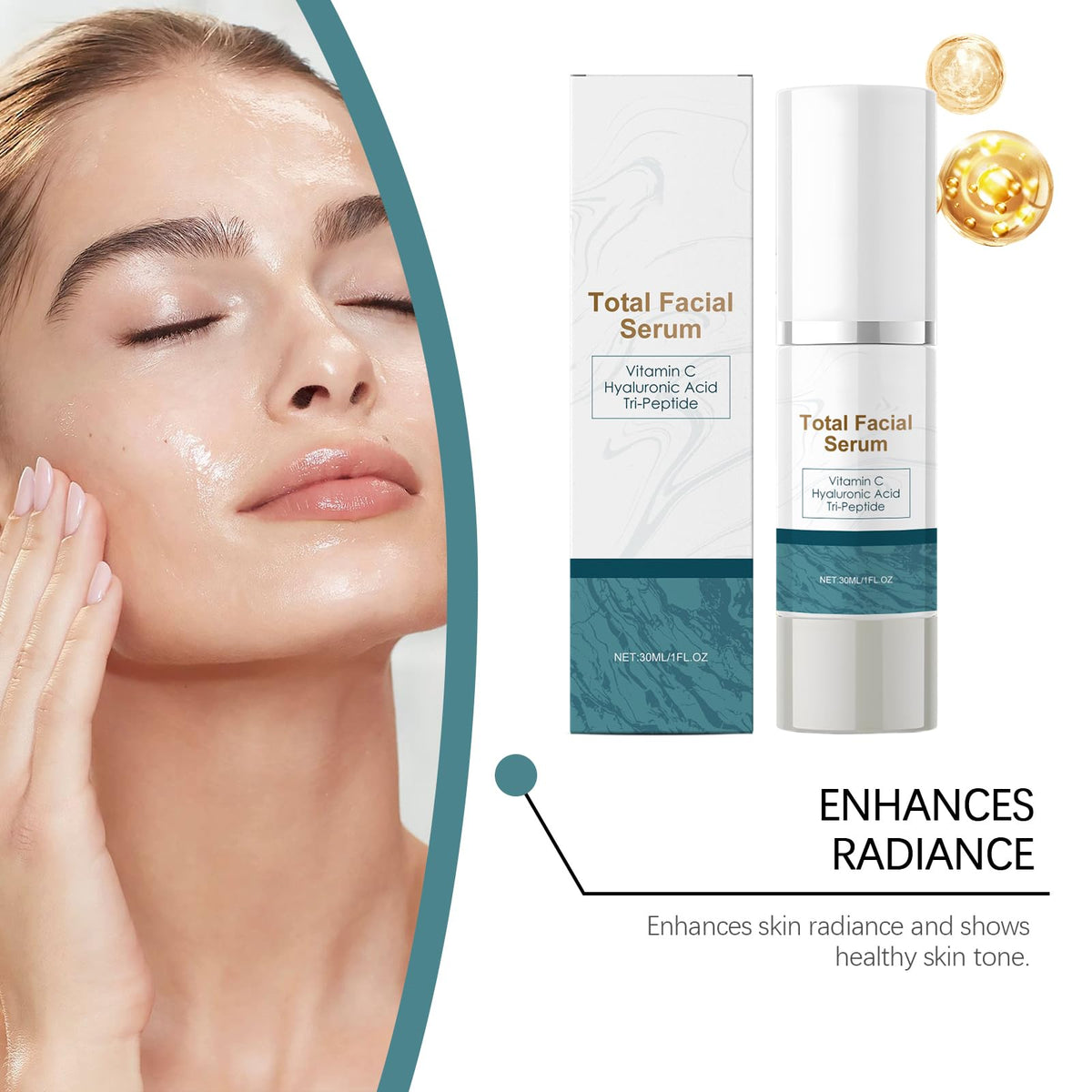WestShiny applying serum on face for smooth, hydrated skin