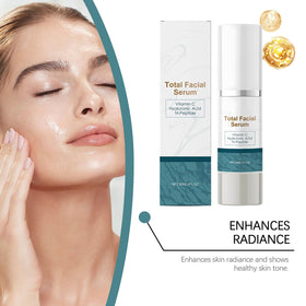 WestShiny applying serum on face for smooth, hydrated skin