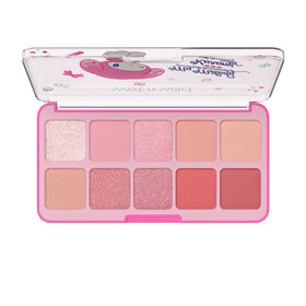 wet n wild palette beside a credit card showing compact travel-friendly size