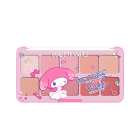 wet n wild open palette with ten pans showcasing color variety and blendability