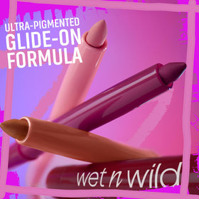 wet n wild liner paired with lipstick to boost color longevity and depth