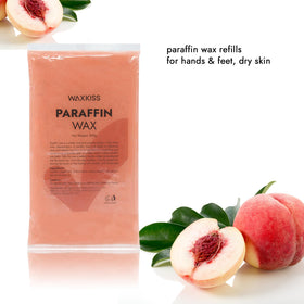 wewax paraffin close-up texture showing smooth meltable surface and conditioning oils benefit