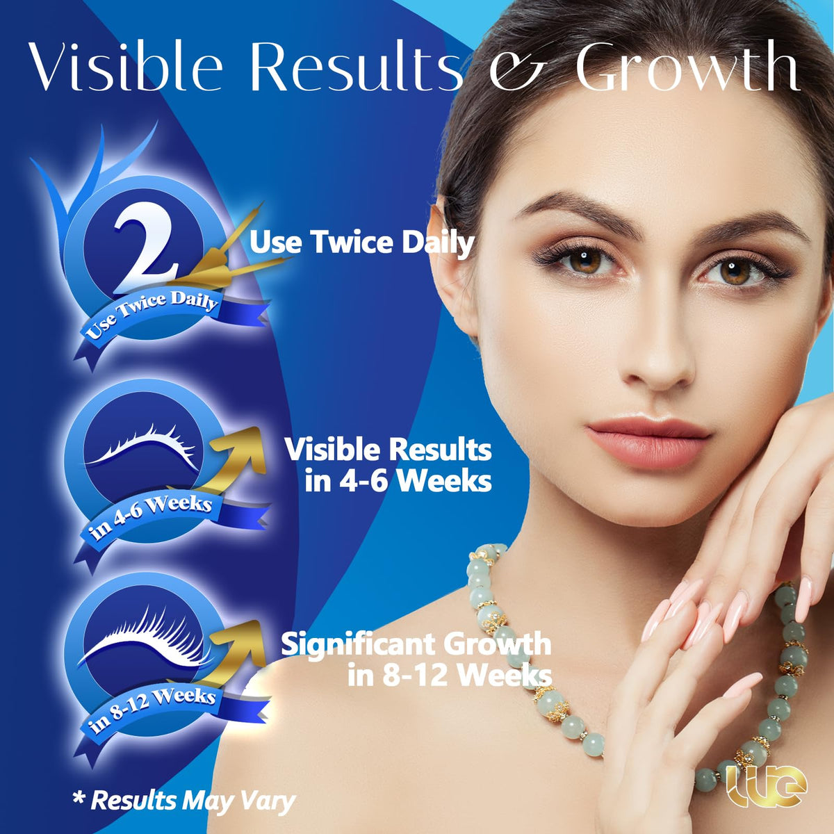 Wewell thin applicator close-up enabling precise lash-line application and less waste