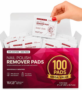 WGF PROFESSIONAL NAIL CARE front packaging showing 100-pack convenience and savings