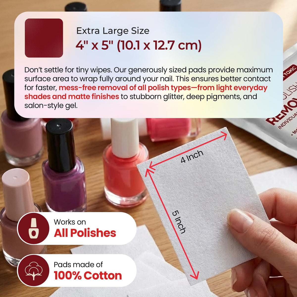 WGF PROFESSIONAL NAIL CARE used by technician removing polish for professional efficiency