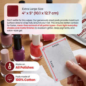 WGF PROFESSIONAL NAIL CARE used by technician removing polish for professional efficiency
