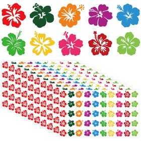 Whaline front packaging showing colorful hibiscus stickers and quantity benefits