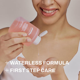 Whamisa Deep Rich ingredients flatlay with flowers showing botanical formulation benefit