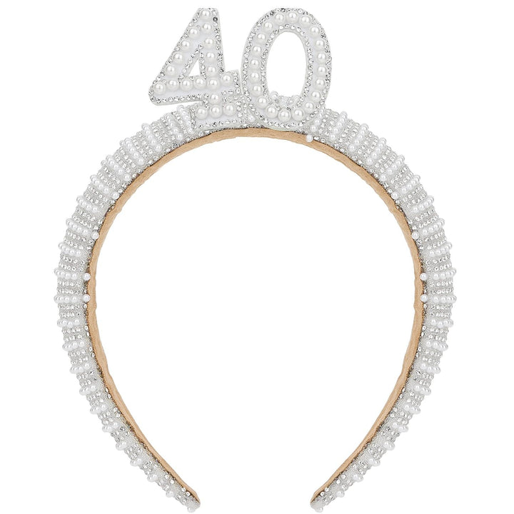 WHAVEL 40th crown front view highlighting elegant pearls and shine
