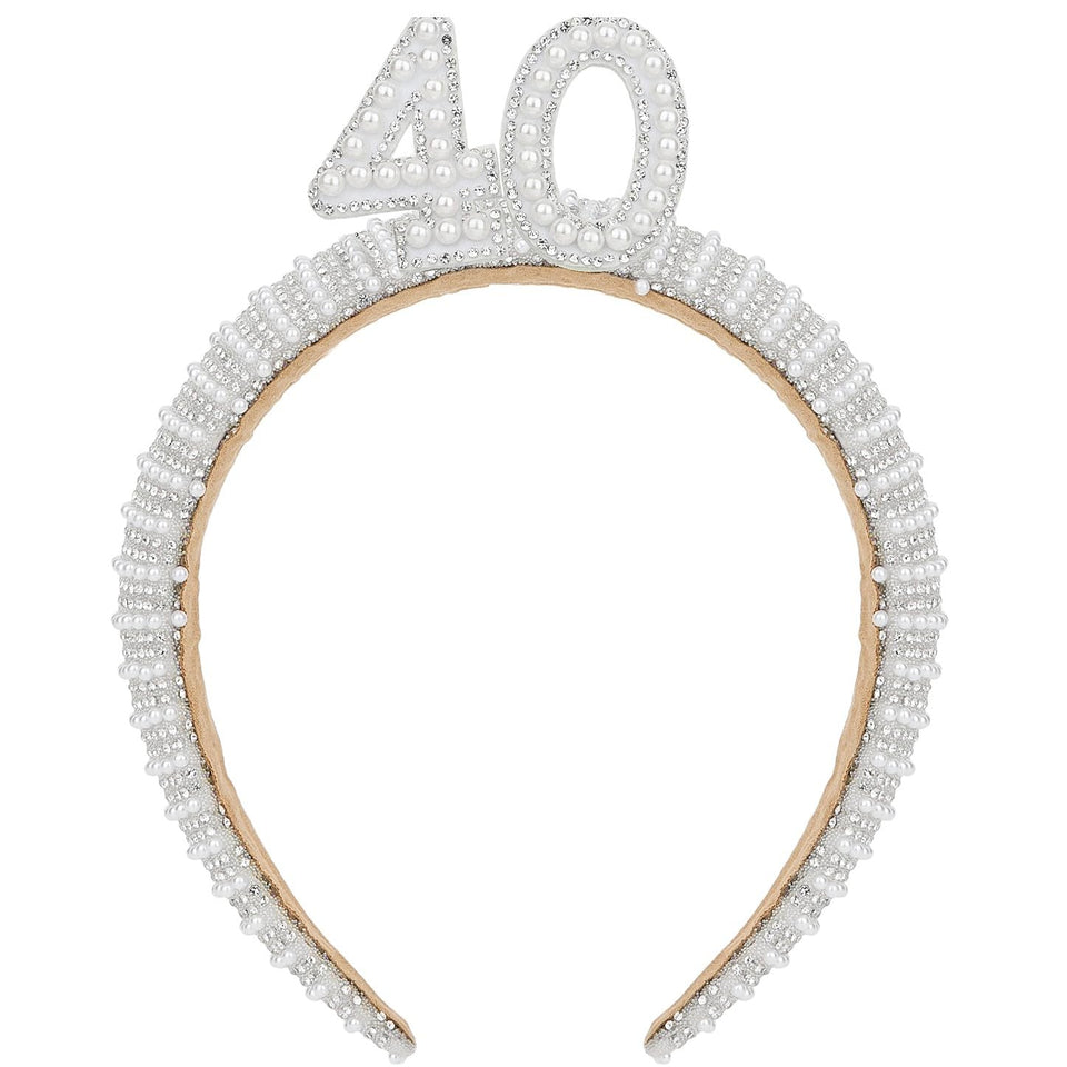 WHAVEL 40th crown front view highlighting elegant pearls and shine