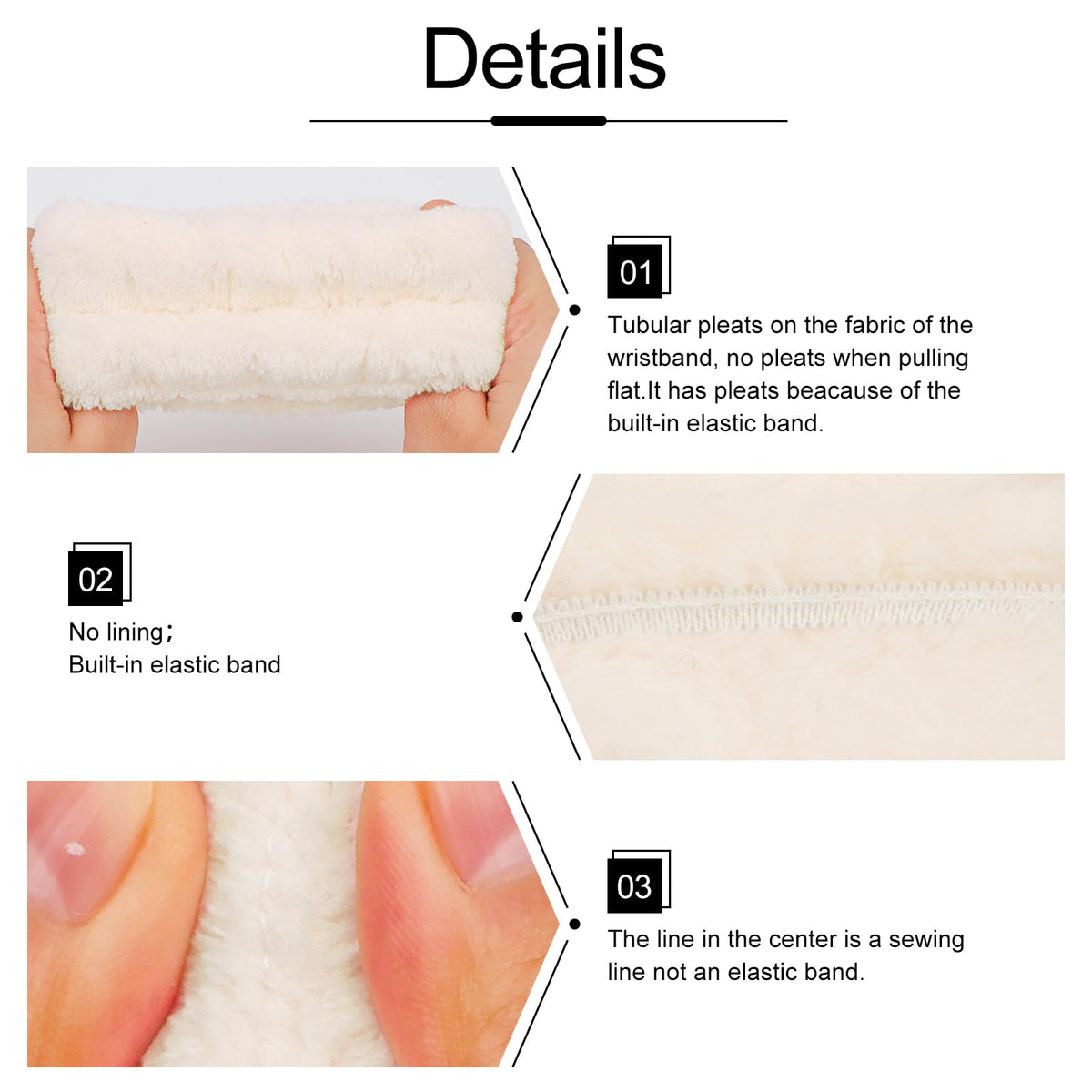 WHAVEL pile and edge seam detail, durable stitching for longevity