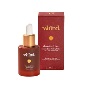 WHIND front packaging showing sleek 30ml bottle and label benefits