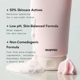 Whipped Semo Company applied as a mask on face for fast hydration boost