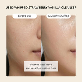 Whipped Semo Company foam on hand demonstrating easy lather and gentle cleanse