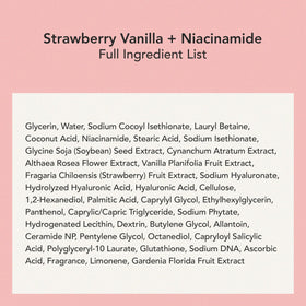 Whipped Semo Company strawberry vanilla styled with bowl showing scent inspiration