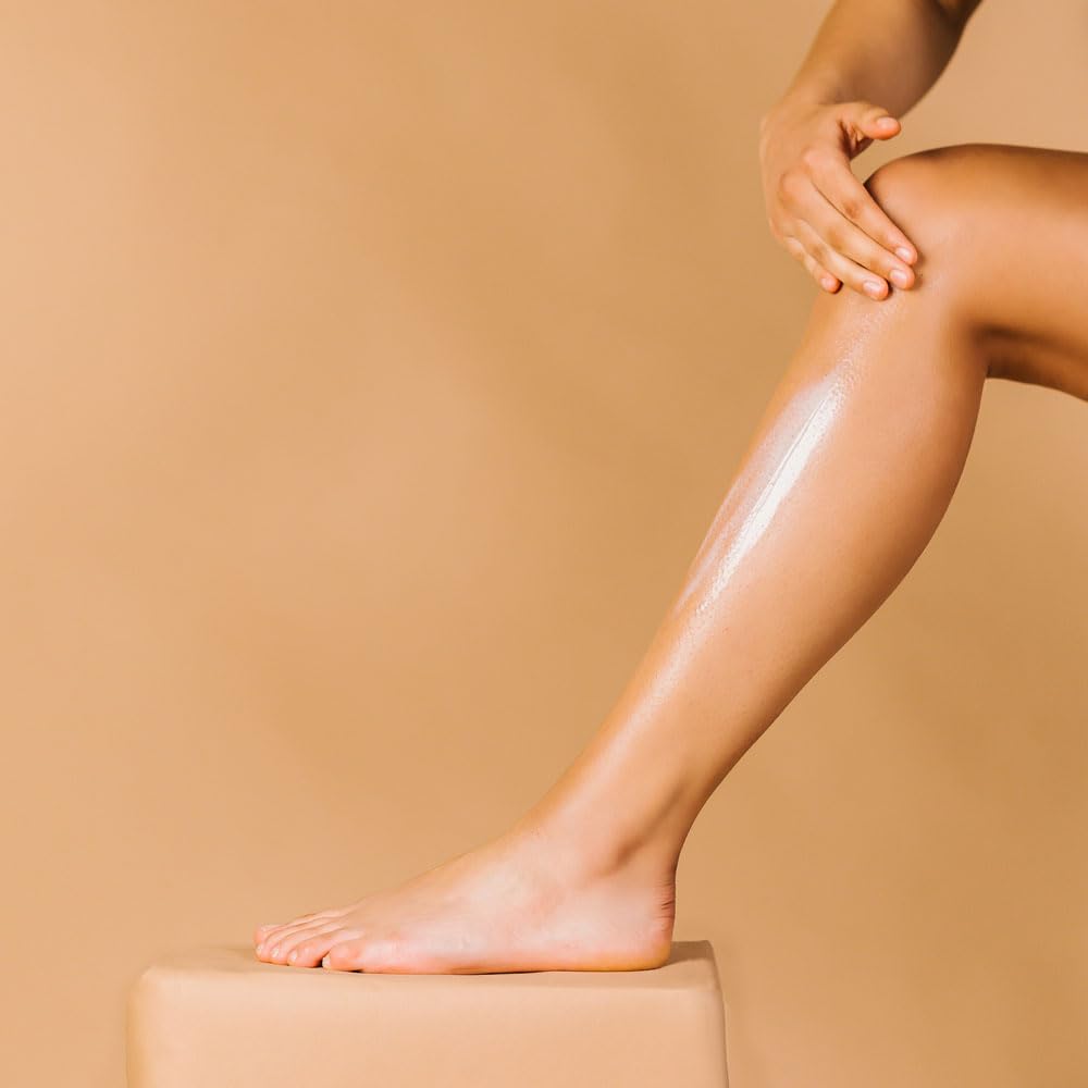 Whish lotion texture close-up showing creamy hydration and spreadability