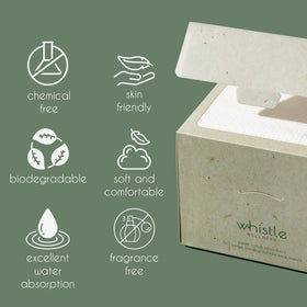 Whistle Wellness towels beside sink in bathroom lifestyle scene for daily routine