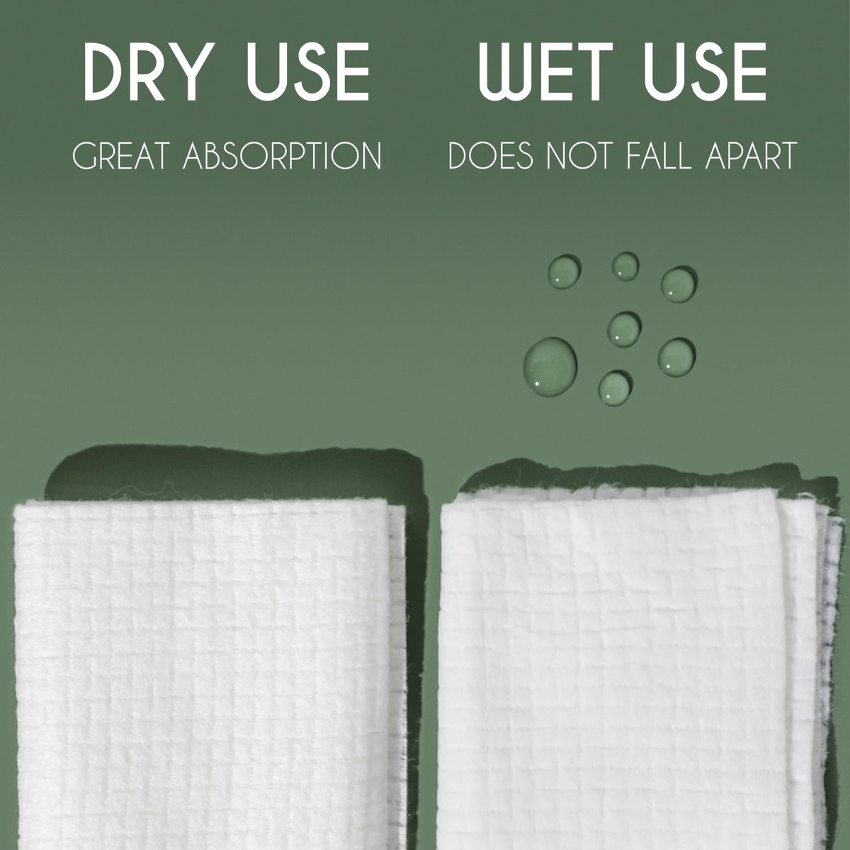 Whistle Wellness towel held in hand demonstrating 10x12 inch size and coverage