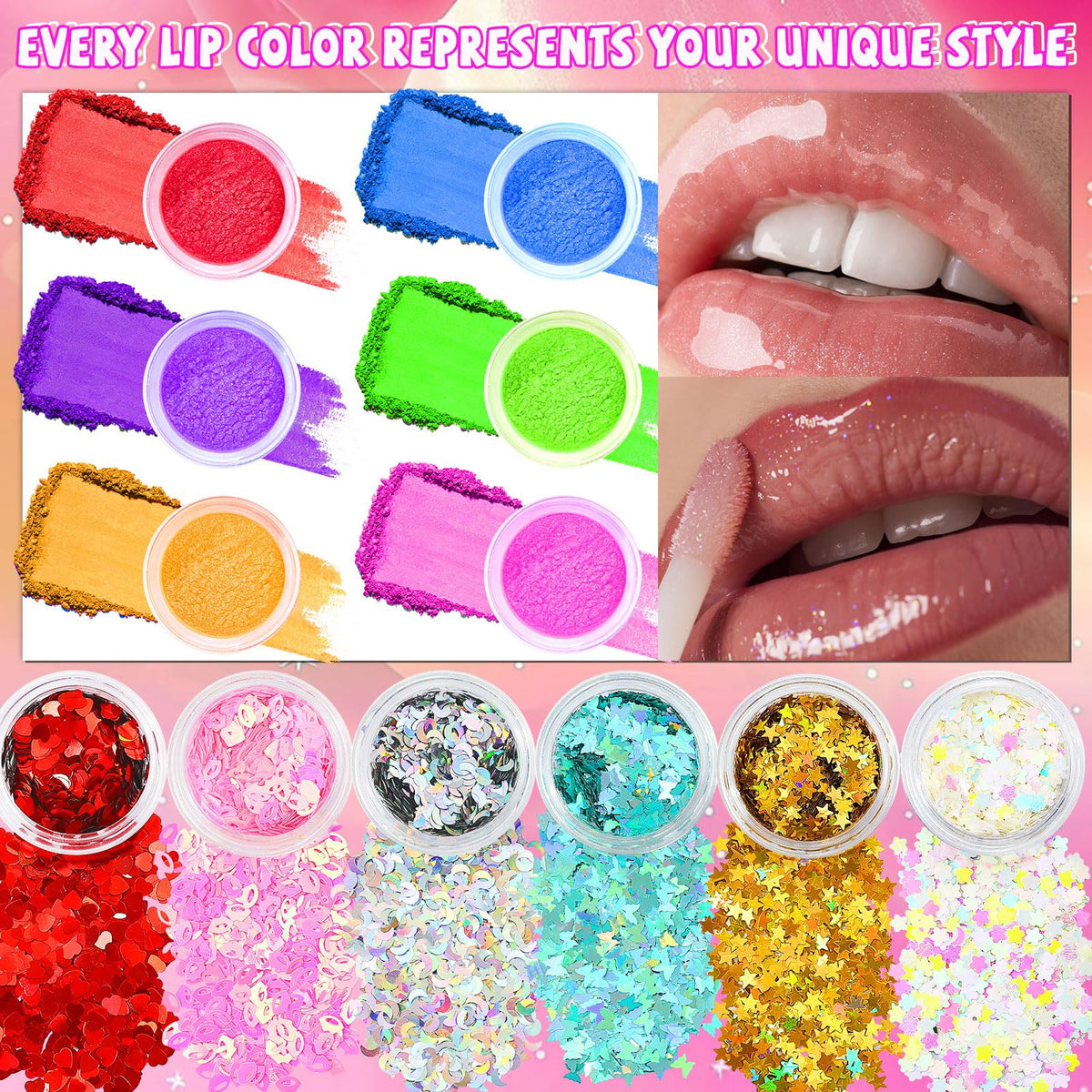 WhizToys empty lip gloss tubes and brushes ready for filling and application