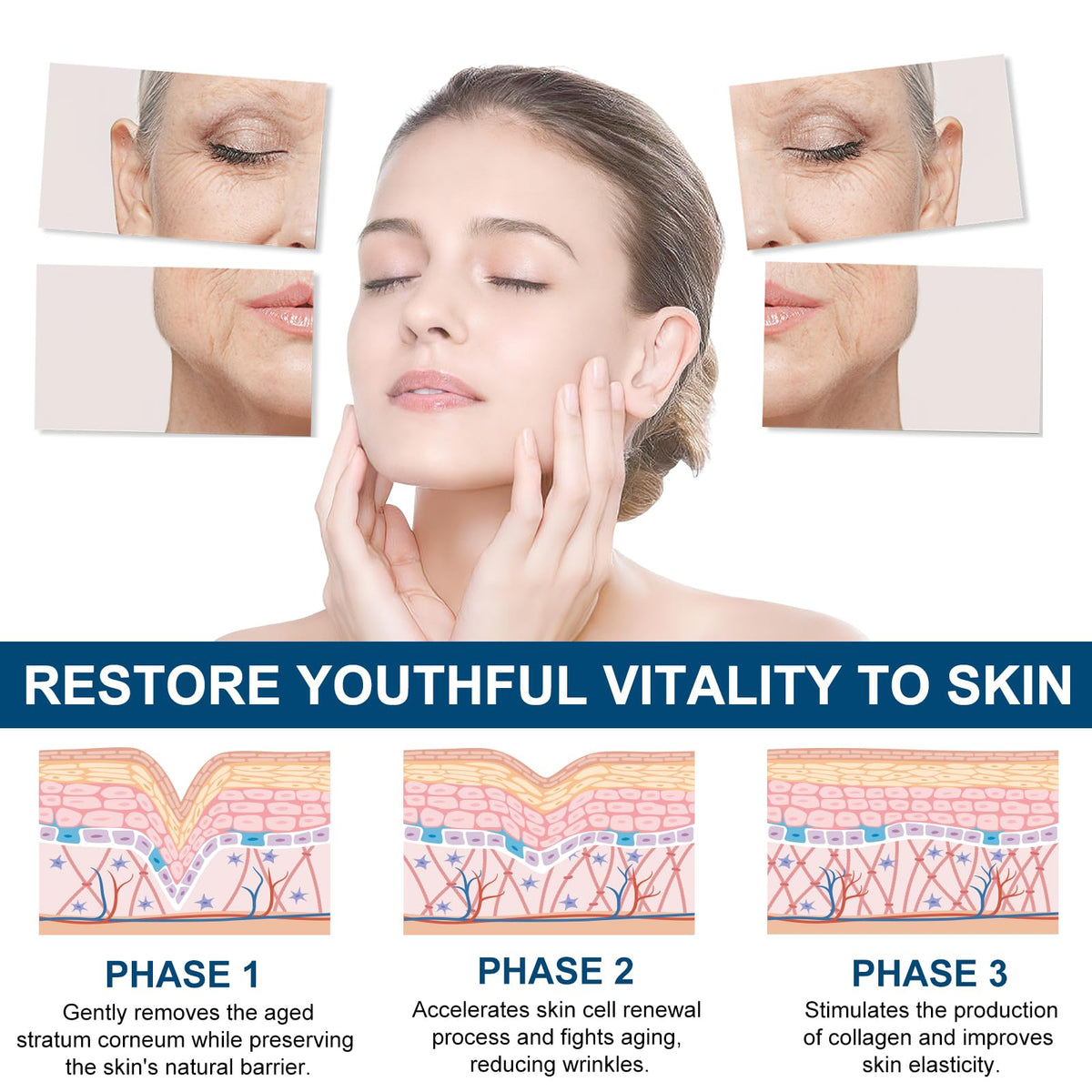 WHLH & WELL-BEING applying stick to face to target fine lines and hydrate skin