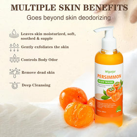 wigarjur label detail with green tea and persimmon extracts for deodorizing