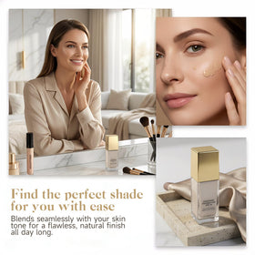 WIILGN applying foundation with fingers for seamless, skin-like finish