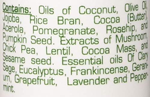 Wild Growth bottle label detail showing instructions and concentrated formula benefits