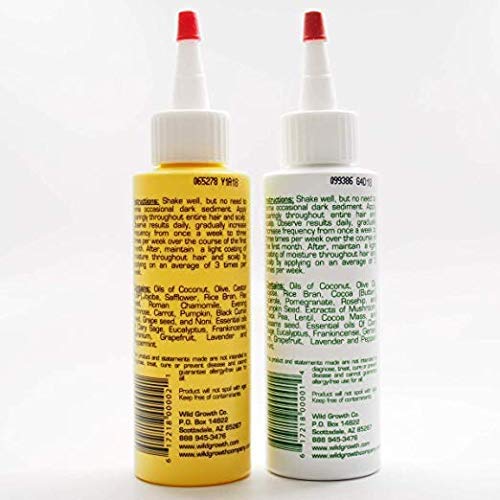 Wild Growth bottle close-up highlighting creamy texture and moisture