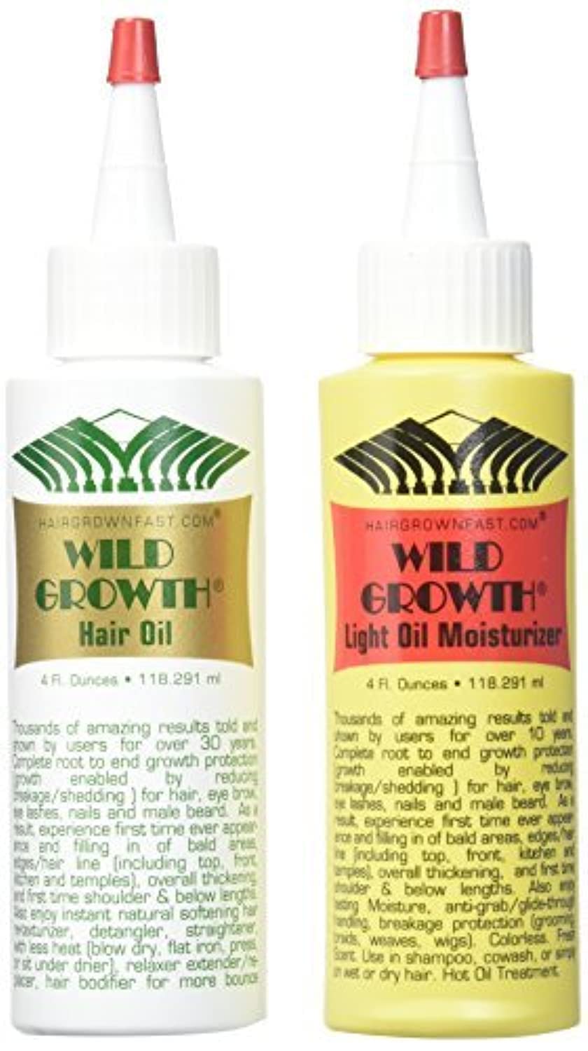 Wild Growth front packaging showing both 4 oz bottles and clear product benefit