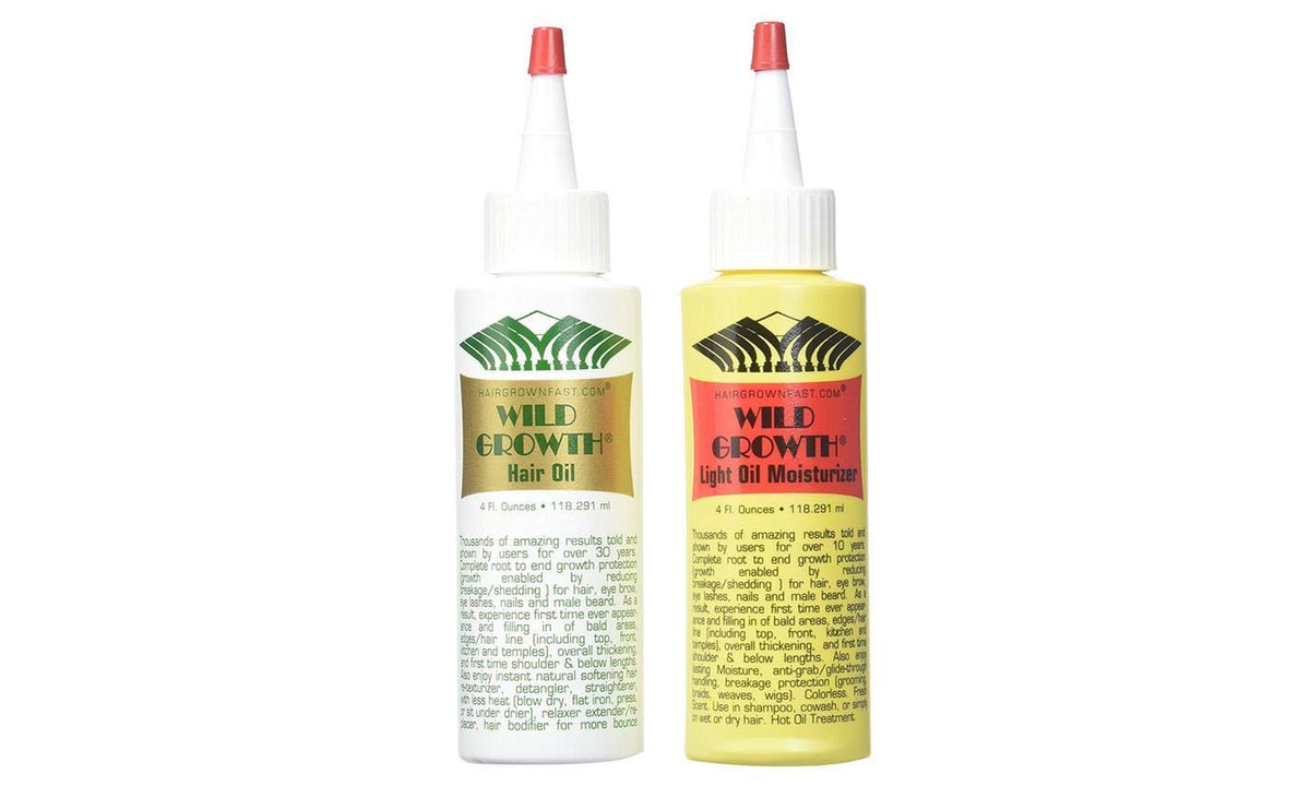Wild Growth front bottles showing pack benefits and daily leave-in use