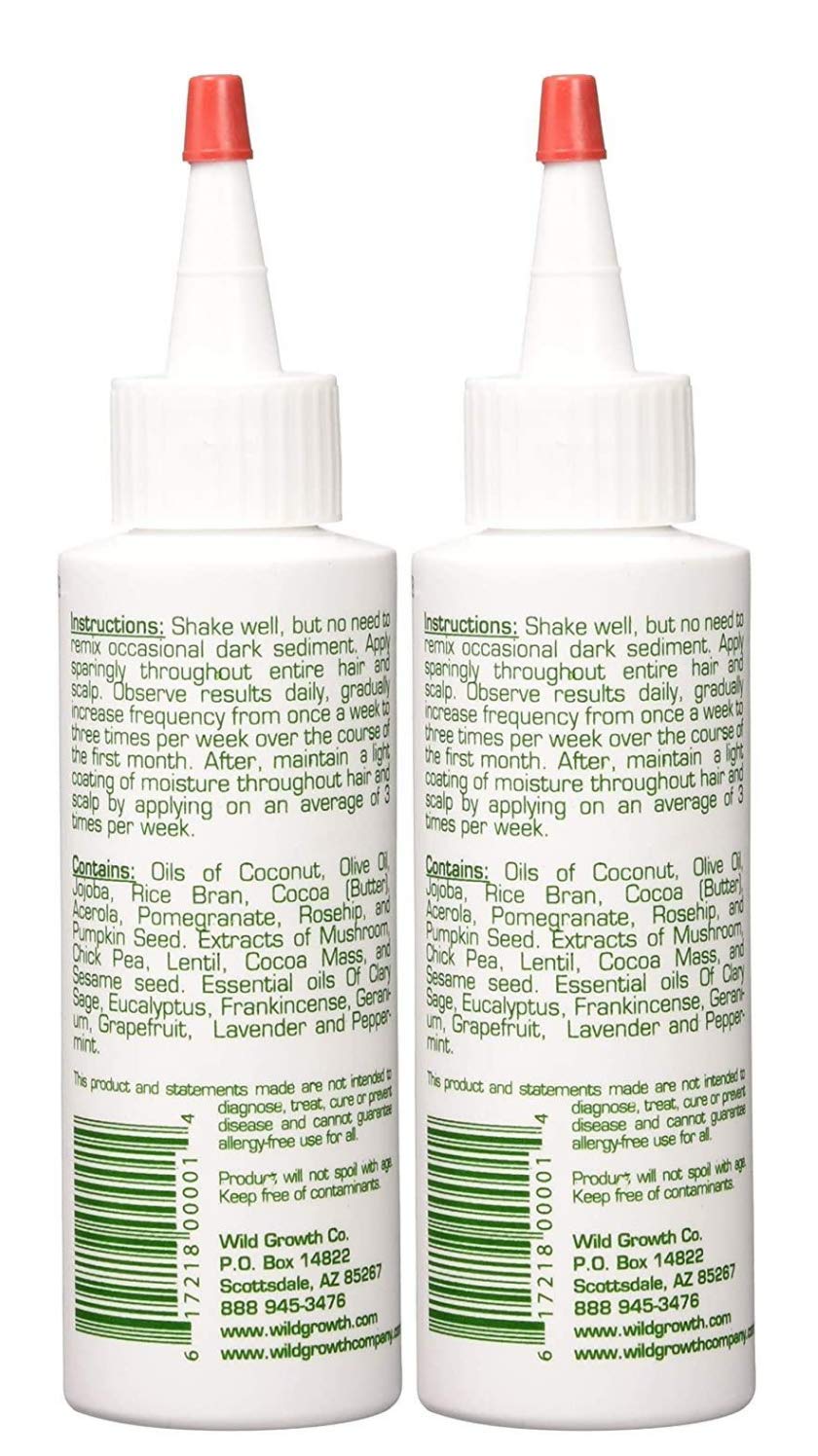 Wild Growth poured oil closeup highlighting texture and quick absorption benefit