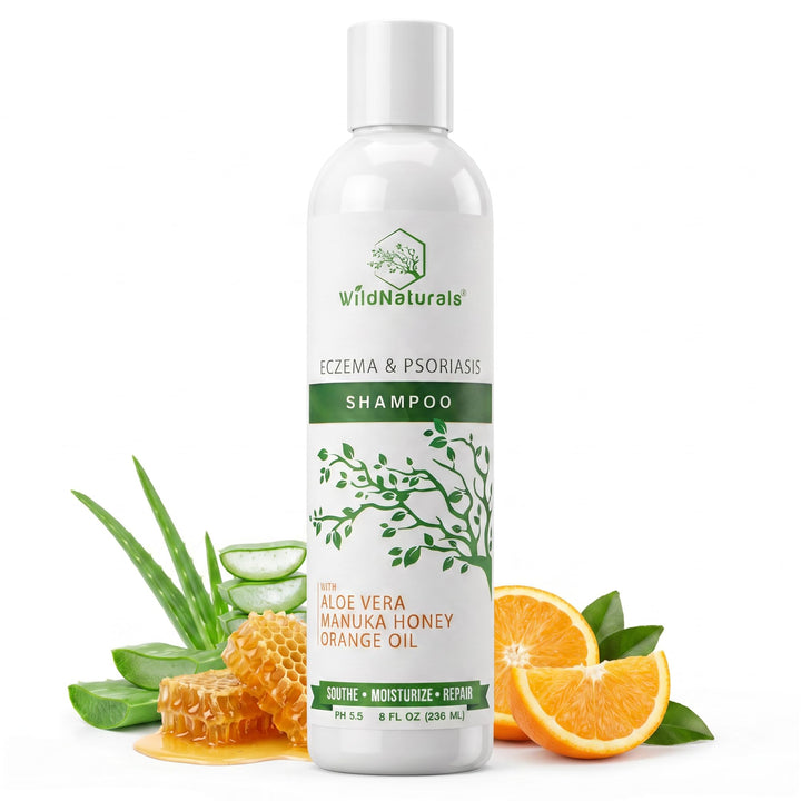 Wild Naturals front bottle showing product and gentle fragrance-free benefit