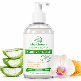 Wild Naturals front packaging showing aloe and manuka benefits