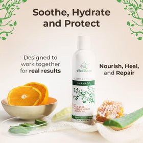 Wild Naturals light lather on hands showing gentle foam