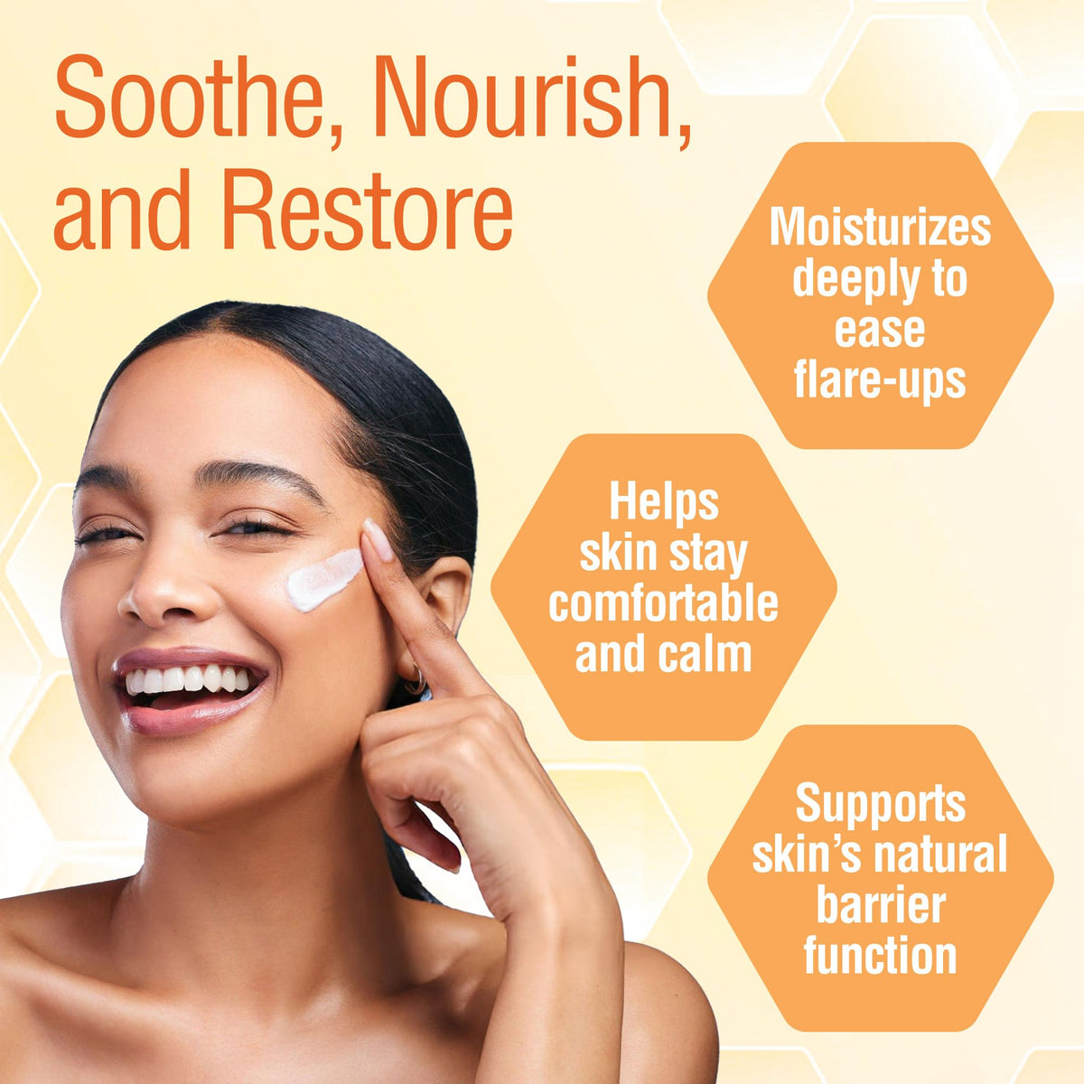 Wild Naturals cream texture close-up highlights smooth, fast-absorbing formula