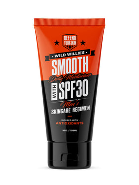 Wild Willies front packaging showing clean design and SPF benefit