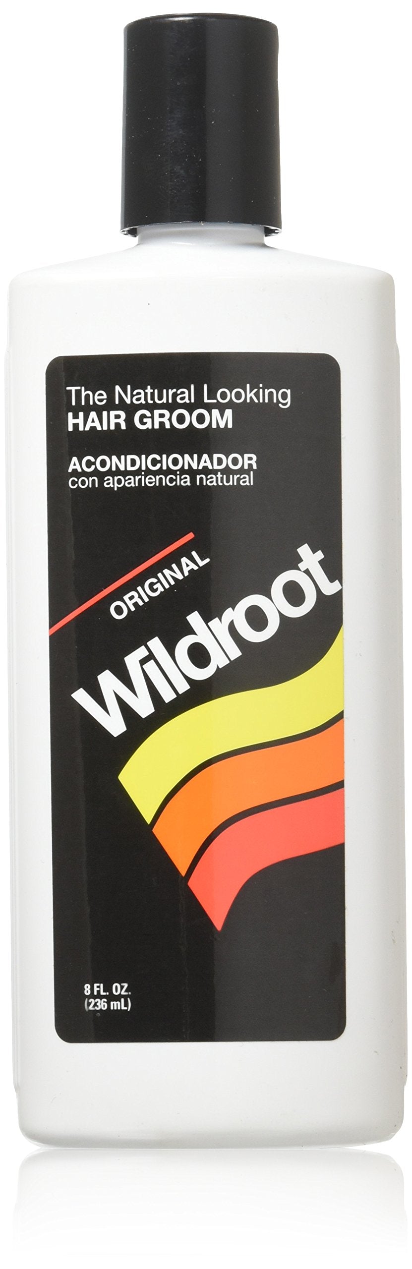 Wildroot front packaging showing 8 ounce jar and clear product identity with easy storage benefit