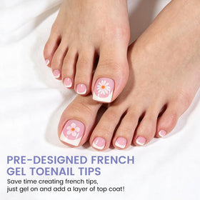 Wilfniee close-up of French tip edge highlighting precise pre-shaped detail and neat finish