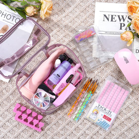 Wilfniee UV/LED lamp curing nails in use for fast, even finish benefit